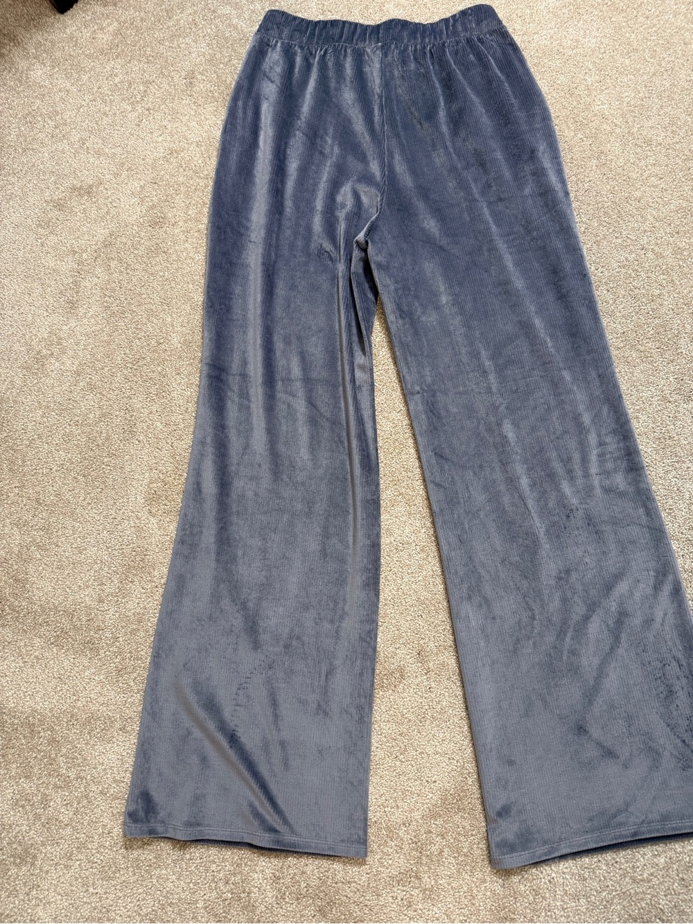 Comfort Wide-Leg Velvet Pants - Blue/Grey - Vuori - Picture 10 of 12